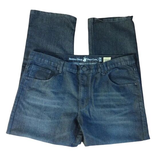 Men's 2 Pairs Dark Indigo & Black Rinse Slim Straight Leg Jeans Bundle 38x30 - Picture 8 of 13